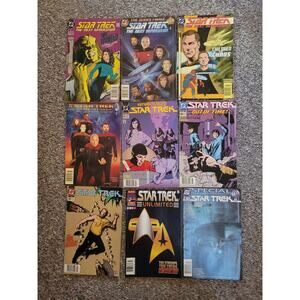 Lot of 9 Vintage DC Comics Star Trek The Next Generation Collectible Comics